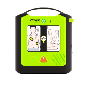 Defibrillatore PowerBeat X1 di Vivest per interventi rapidi in caso di emergenza cardiaca