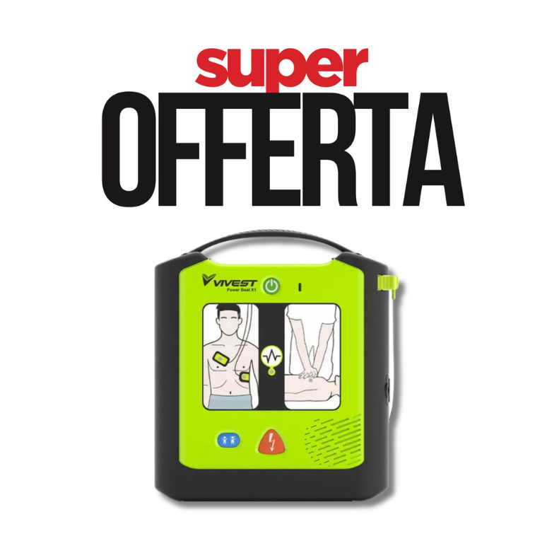 Super offerta defibrillatore PowerBeat Series di Vivest per la cardioprotezione